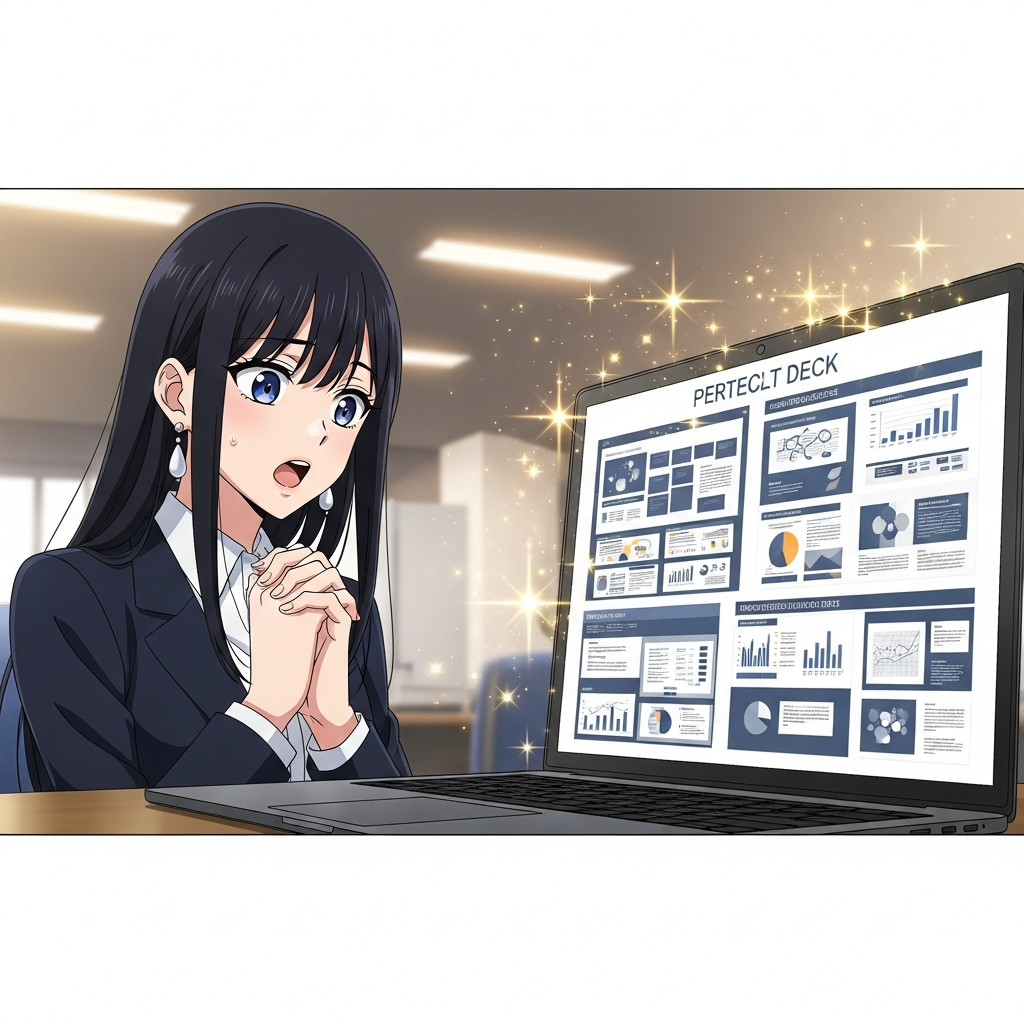 OLちゃん - パワポまで完成して感動